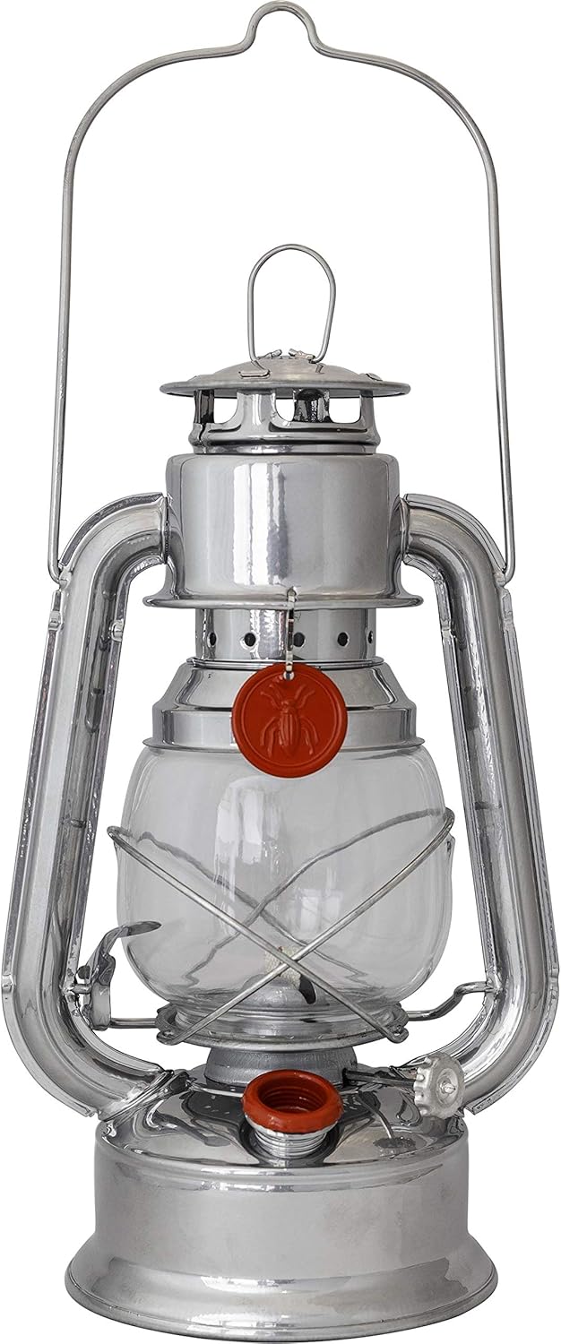 Lampe tempête Luciole 30 cm – métal galvanisé peint, réservoir 0,5 L