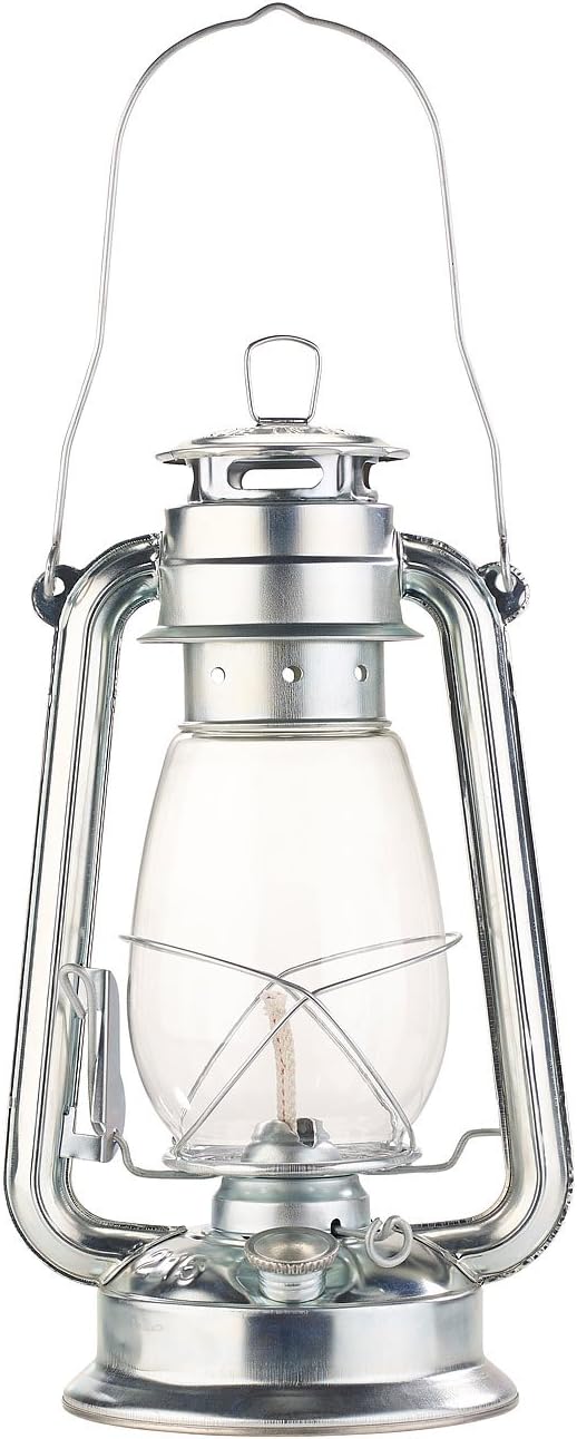 Lunartec lampe-tempête Amalia 30 cm – aspect zinc rétro