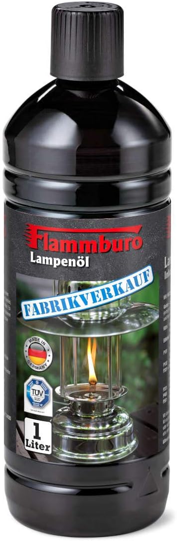 FLAMMBURO pack 6×1L huile pour lampes – paraffine intérieur/extérieur