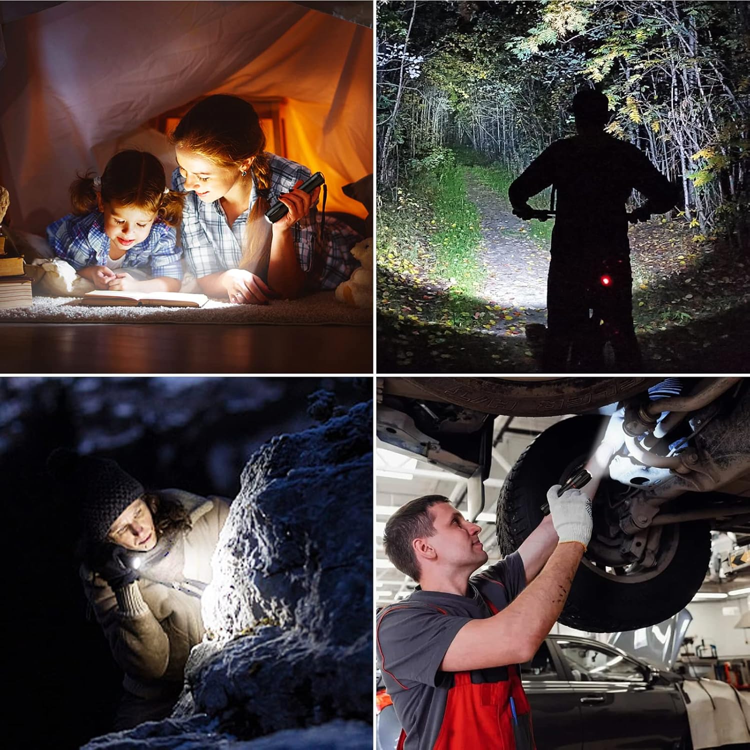 Rivka+ lampe torche LED rechargeable – aluminium IP65 zoomable